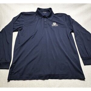 Butler Sport-Tek Men's Long Sleeve Polo Navy Adult Size Large NCAA Sports